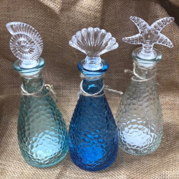 Beach Pebble Texture Seaside Glass set decor - Picture 6 of 15